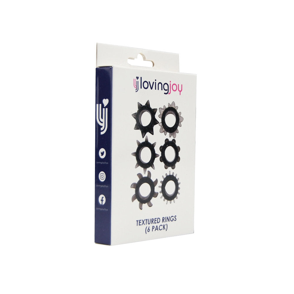 Loving Joy Penisring-Set mit Struktur (6er-Pack)