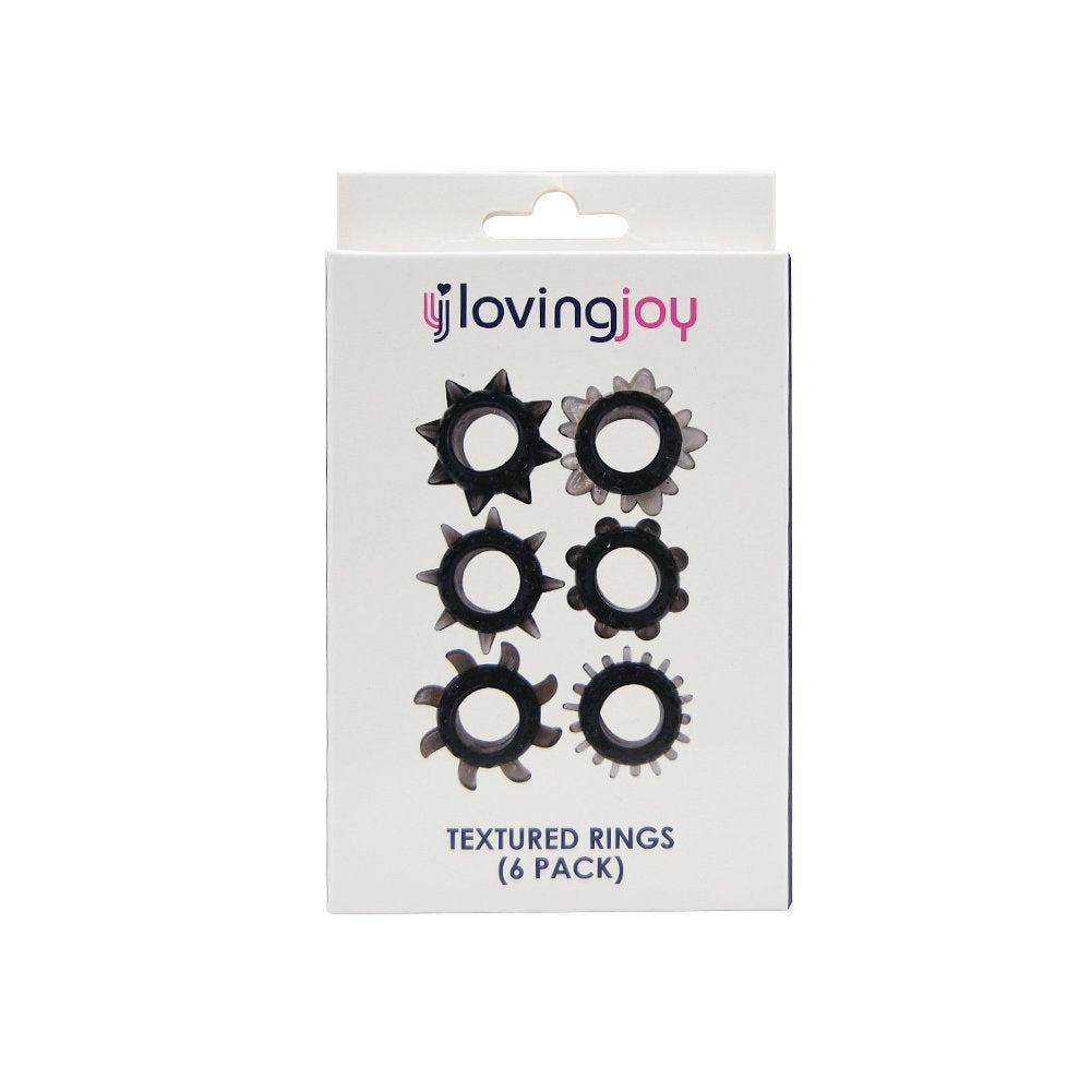 Loving Joy Penisring-Set mit Struktur (6er-Pack)