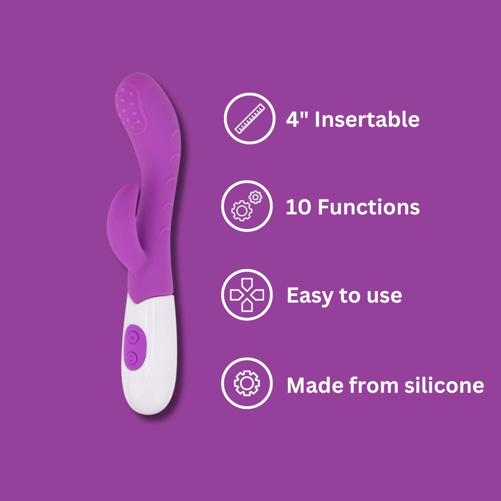 Jessica Rabbit – Rabbit-Vibrator mit strukturierter Oberfläche