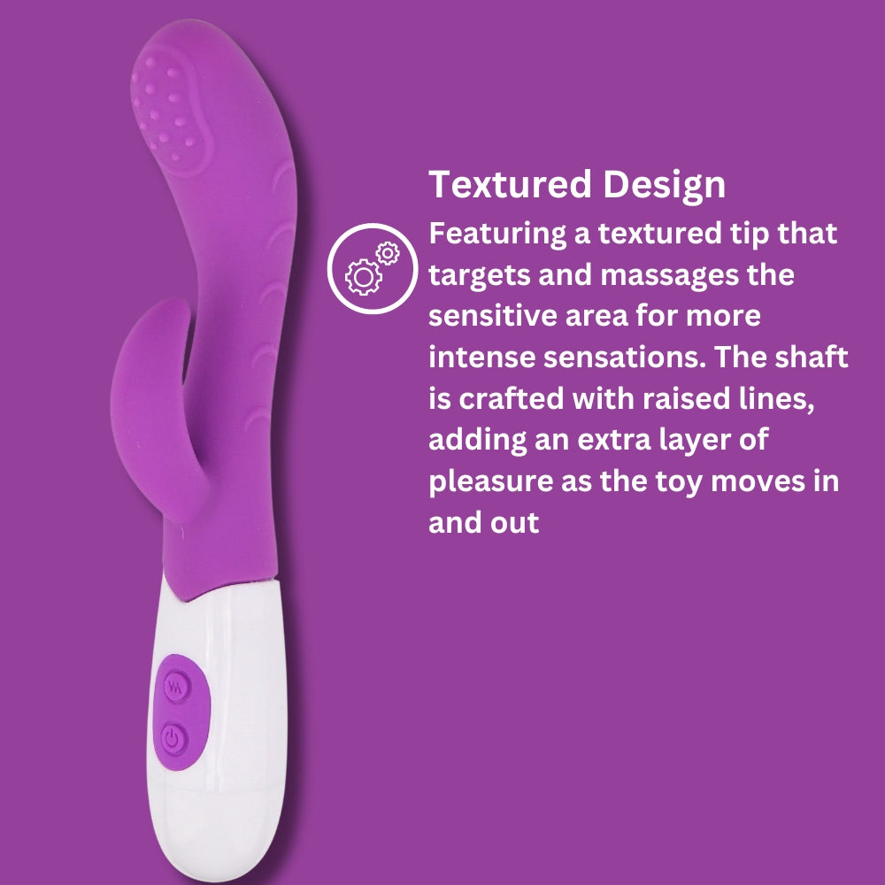 Jessica Rabbit – Rabbit-Vibrator mit strukturierter Oberfläche