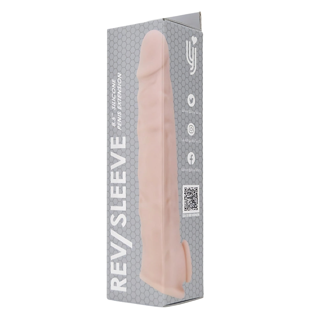 Rev-Sleeves Silikon-Penisverlängerungshülle (Modellgröße 21,59 cm)