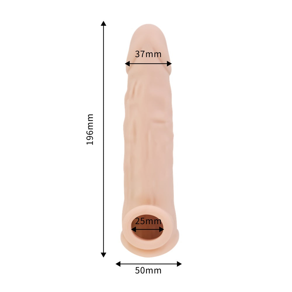 Rev-Sleeves Silikon-Penisverlängerungshülle (Modell mit nomineller Größe 20,32 cm)