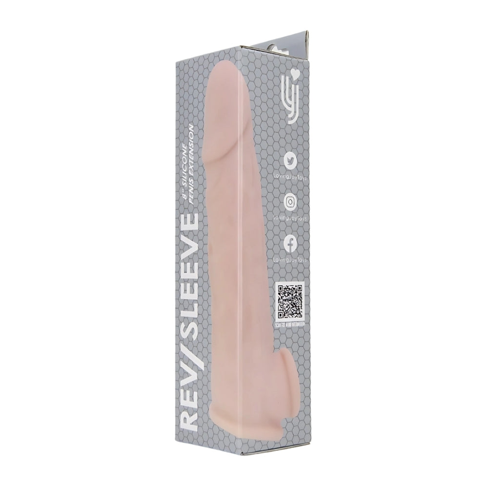 Rev-Sleeves Silikon-Penisverlängerungshülle (Modell mit nomineller Größe 20,32 cm)