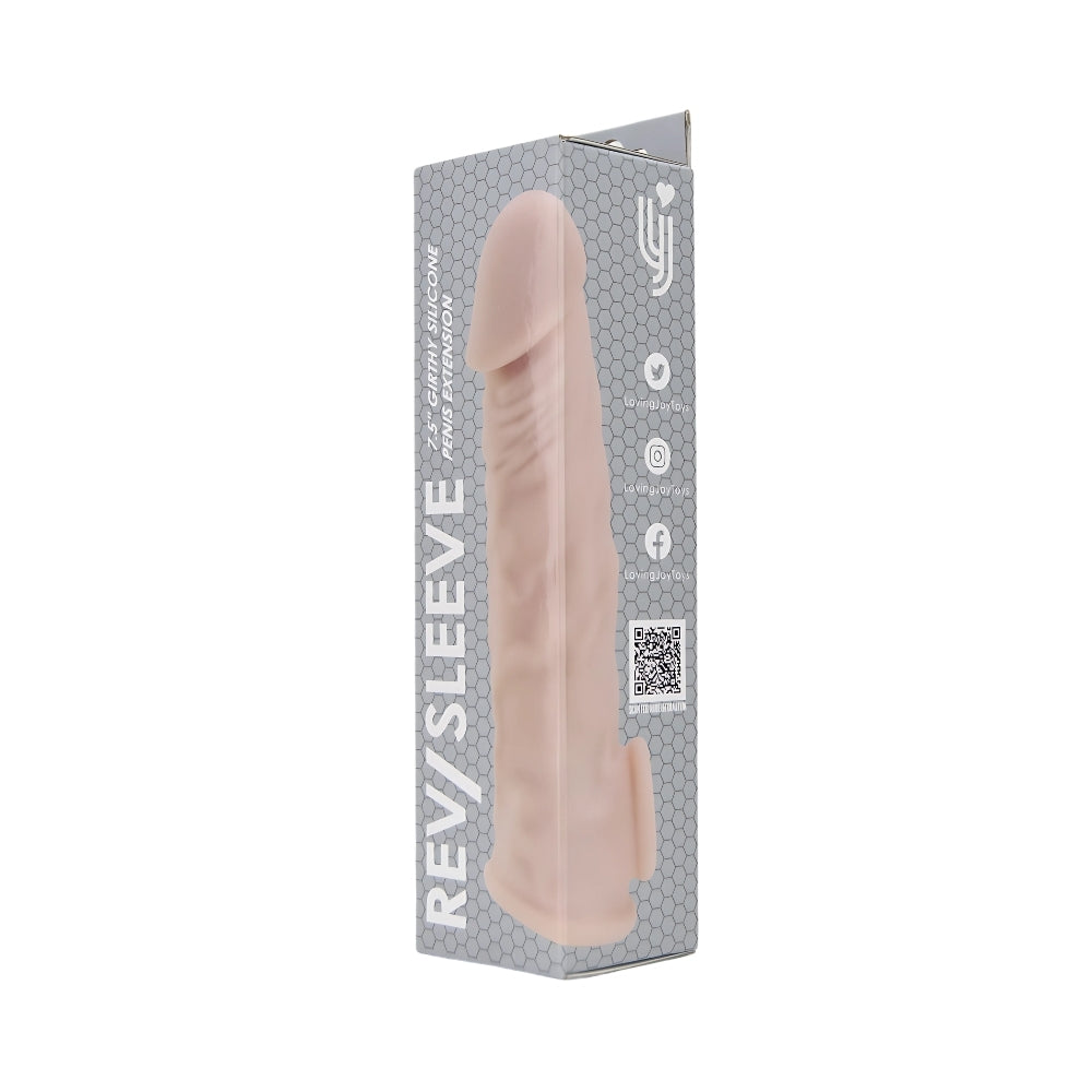 Rev-Sleeves Silikon-Penisverlängerungshülle (Modellgröße 19,05 cm)