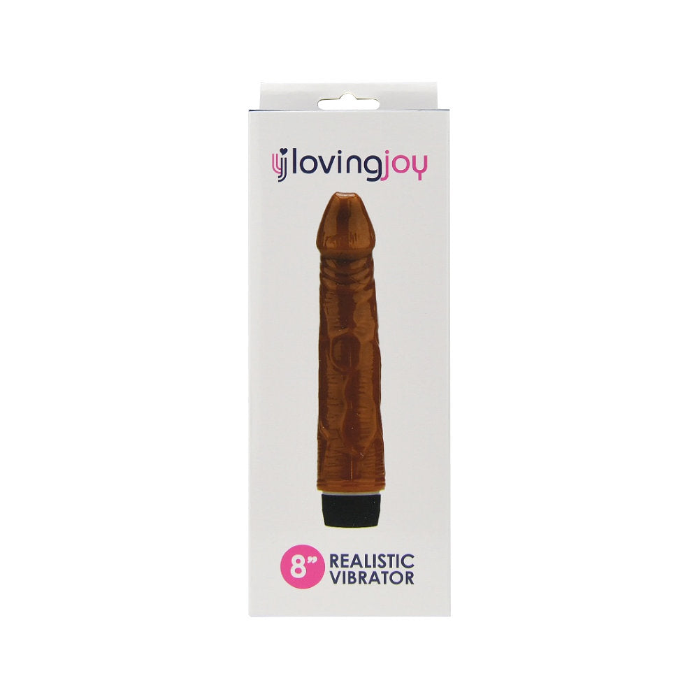 Loving Joy Realistischer Vibrator, braun (Modell mit nomineller Größe 20,32 cm)