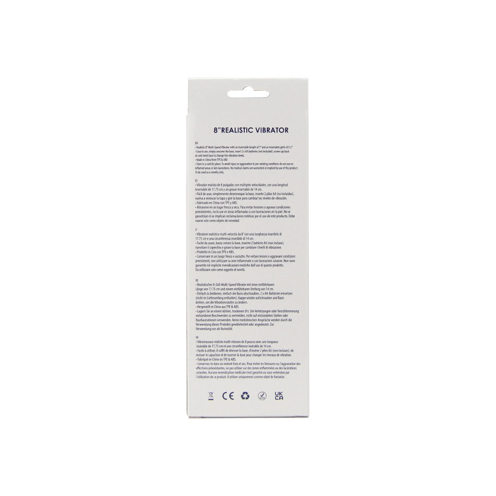 Loving Joy Realistischer Vibrator, lila (Modell mit nomineller Größe 17,78 cm)