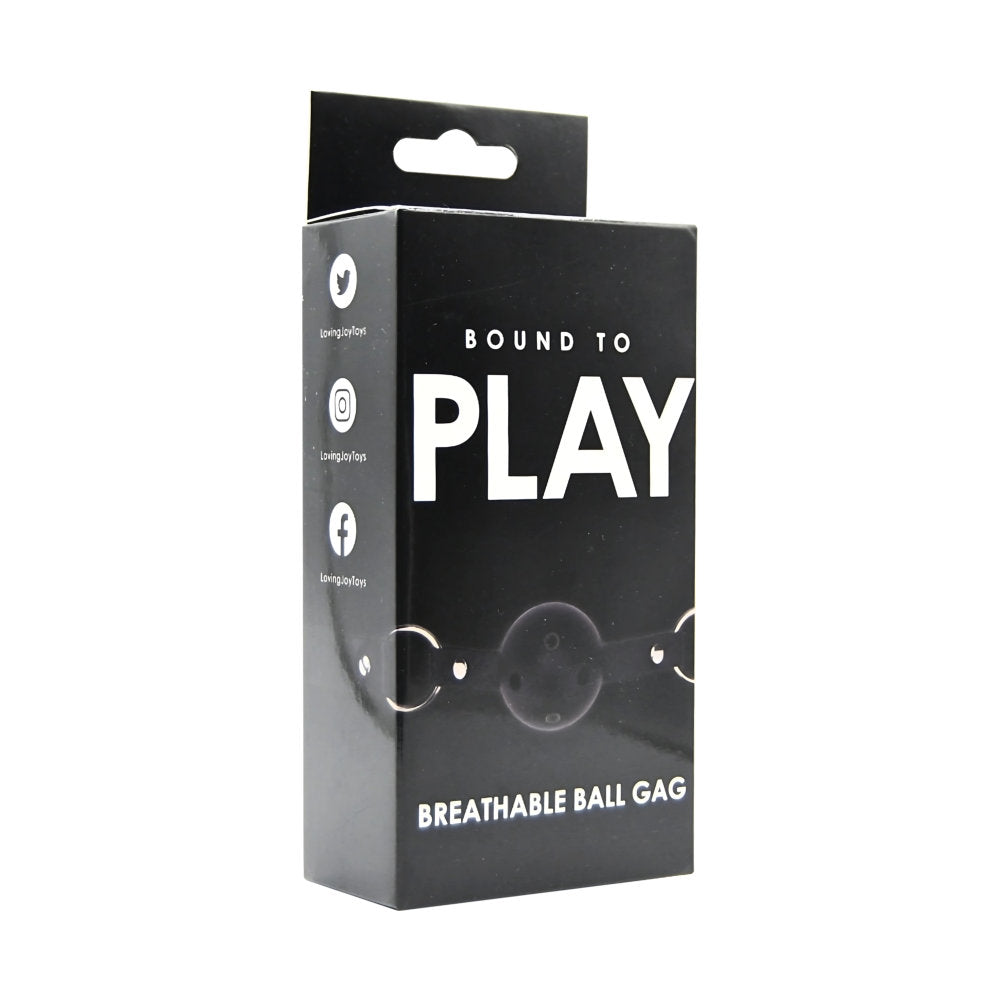 Bound to Play Atmungsaktiver Ballknebel, schwarz