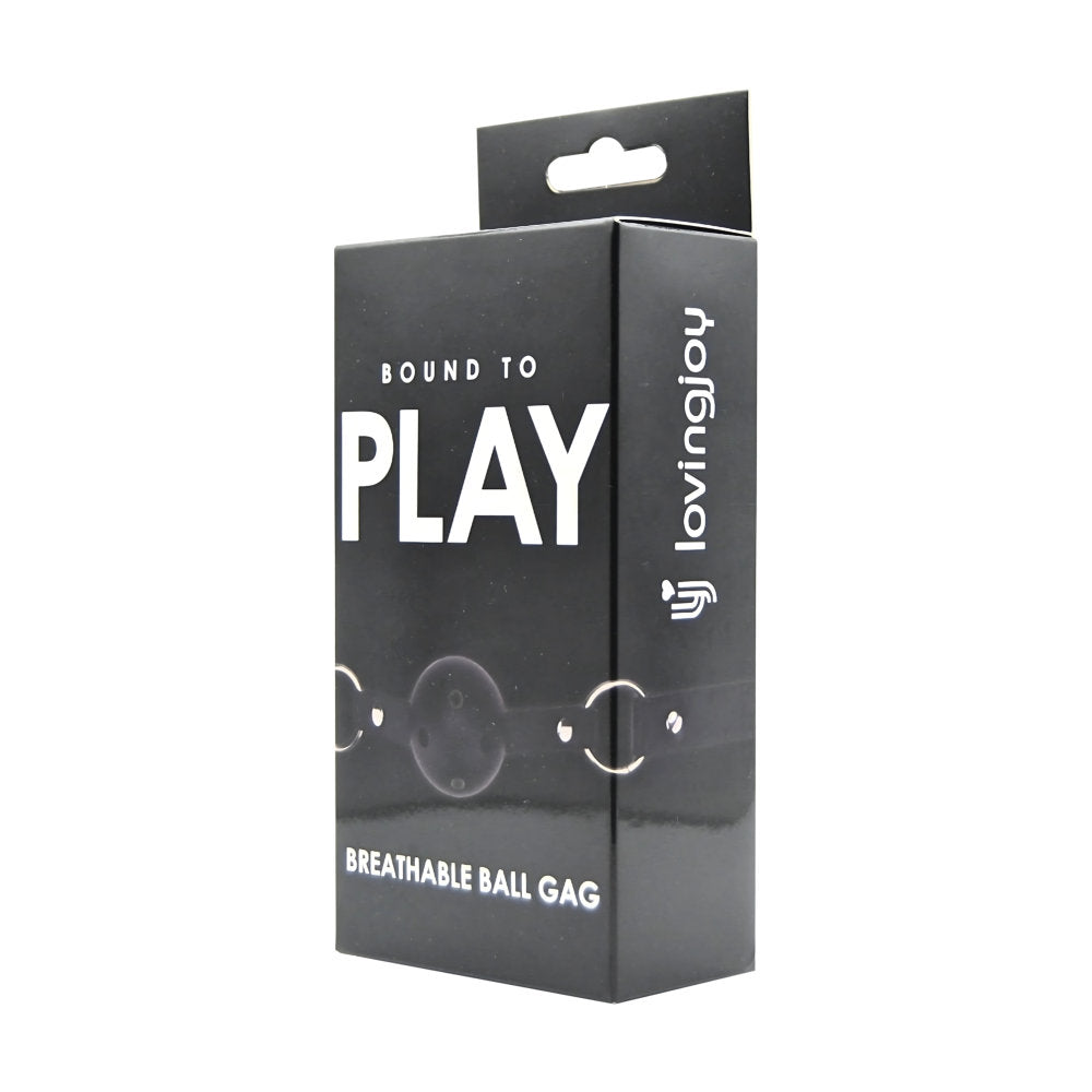 Bound to Play Atmungsaktiver Ballknebel, schwarz