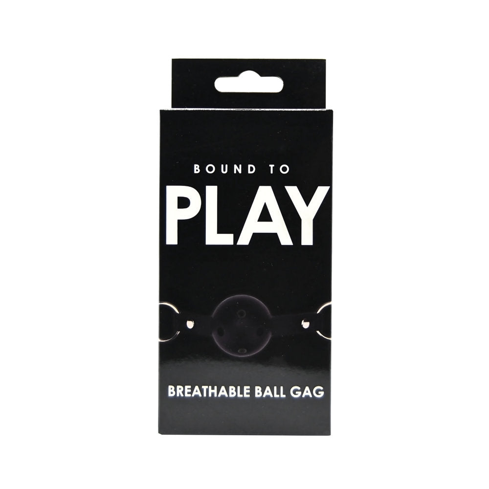 Bound to Play Atmungsaktiver Ballknebel, schwarz