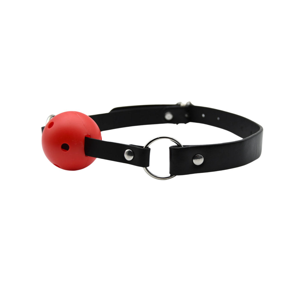 Bound to Play Atmungsaktiver Ballknebel Rot
