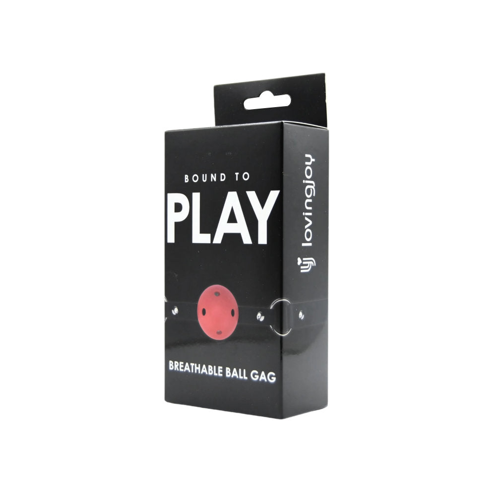 Bound to Play Atmungsaktiver Ballknebel Rot