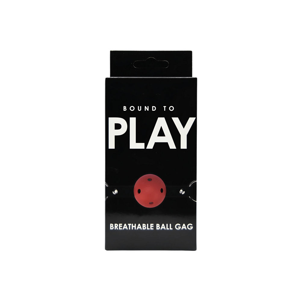 Bound to Play Atmungsaktiver Ballknebel Rot