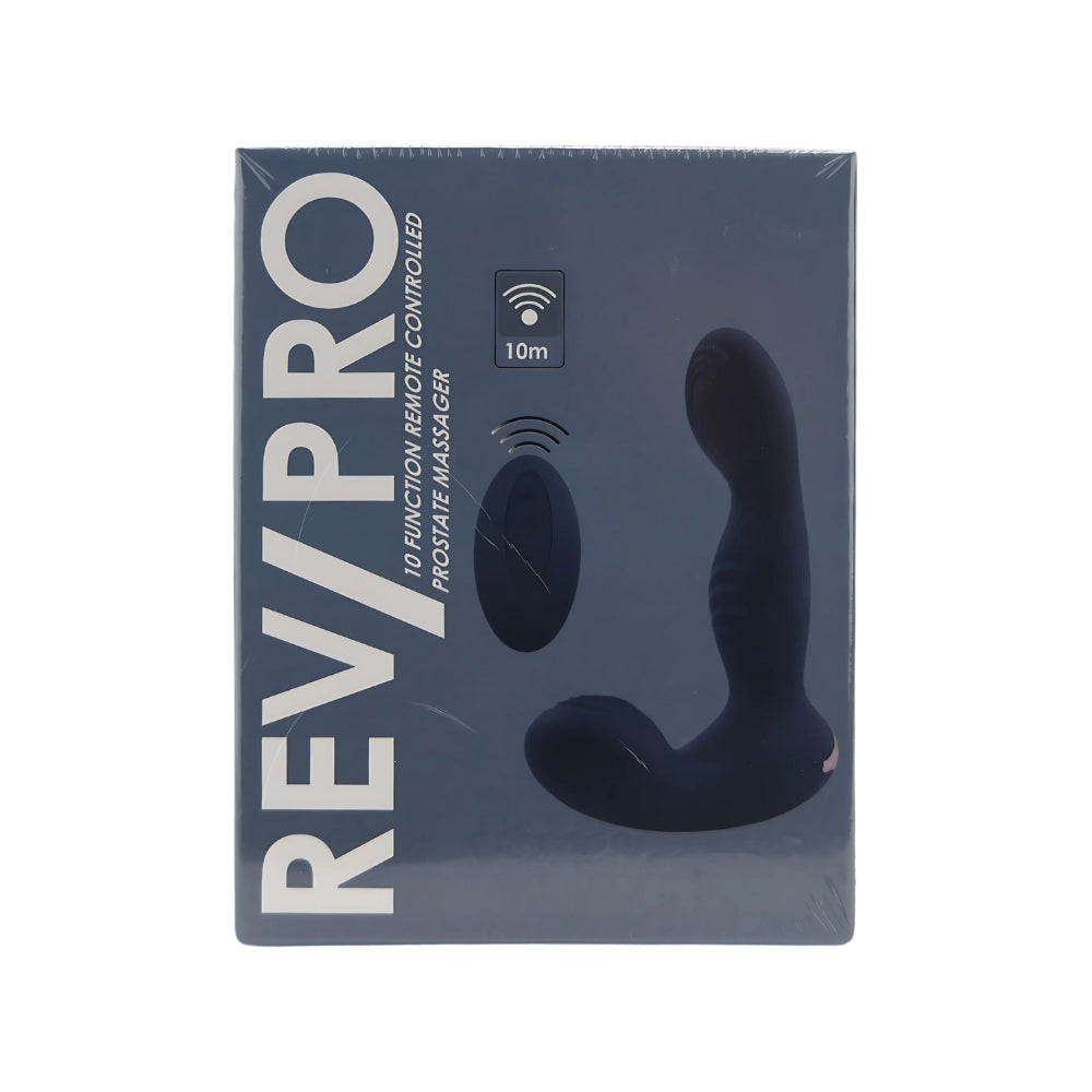Rev-Pro 10-Funktionen-Prostatamassagegerät mit Fernbedienung