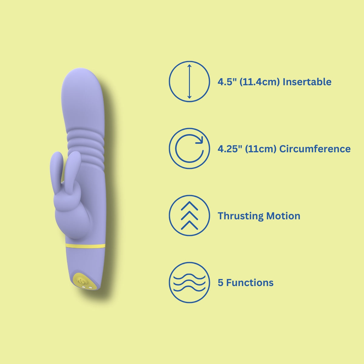 Mina Tide – Rabbit-Vibrator mit Stoßfunktion
