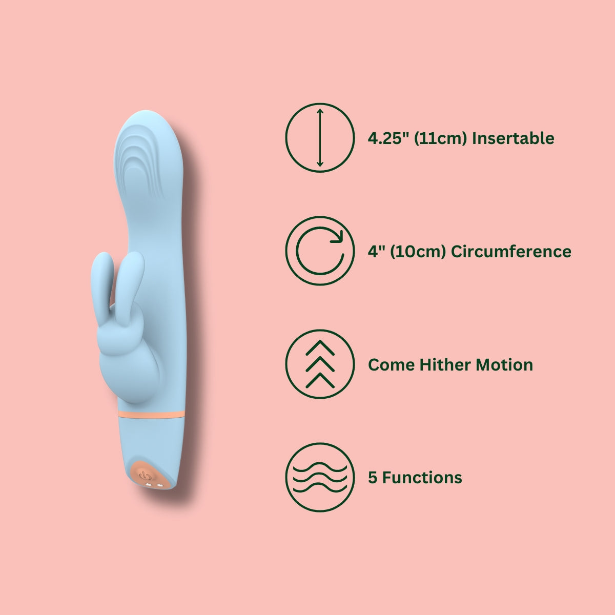 Mina Hail – Rabbit-Vibrator mit rhythmischer Bewegung der Spitze