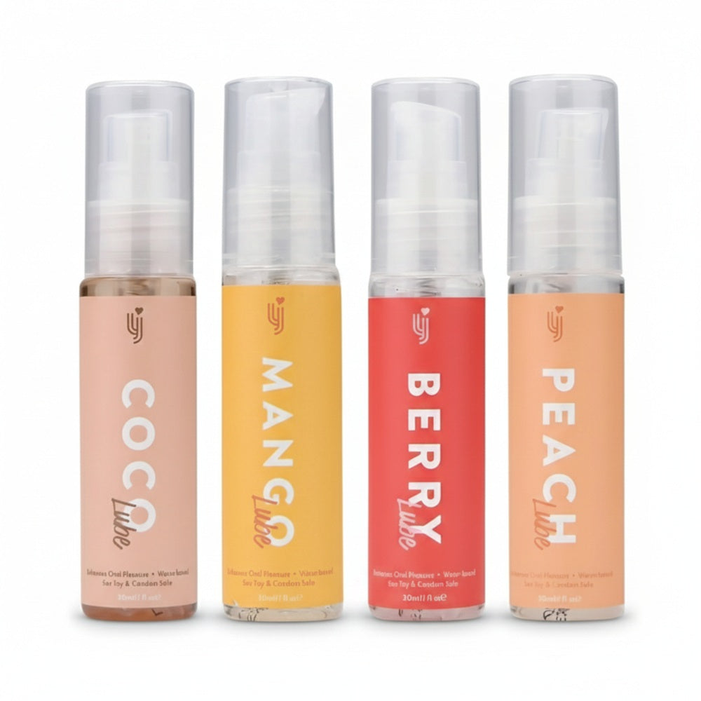 Loving Joy Gleitgel-Set mit Geschmack (4er-Pack)