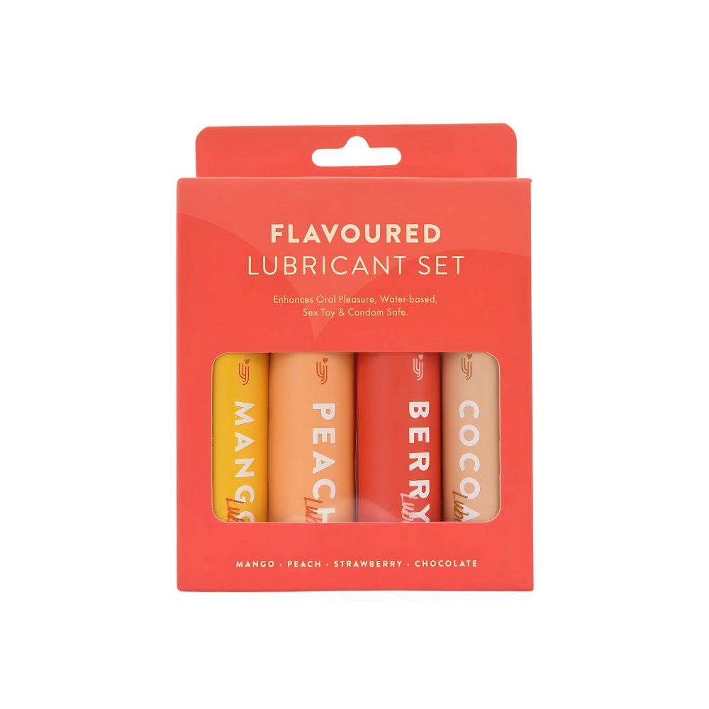 Loving Joy Gleitgel-Set mit Geschmack (4er-Pack)