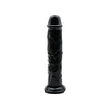 Loving Joy 20-cm-Dildo mit Saugnapf, schwarz