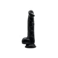 Loving Joy 16,5-cm-Dildo mit Hoden, schwarz