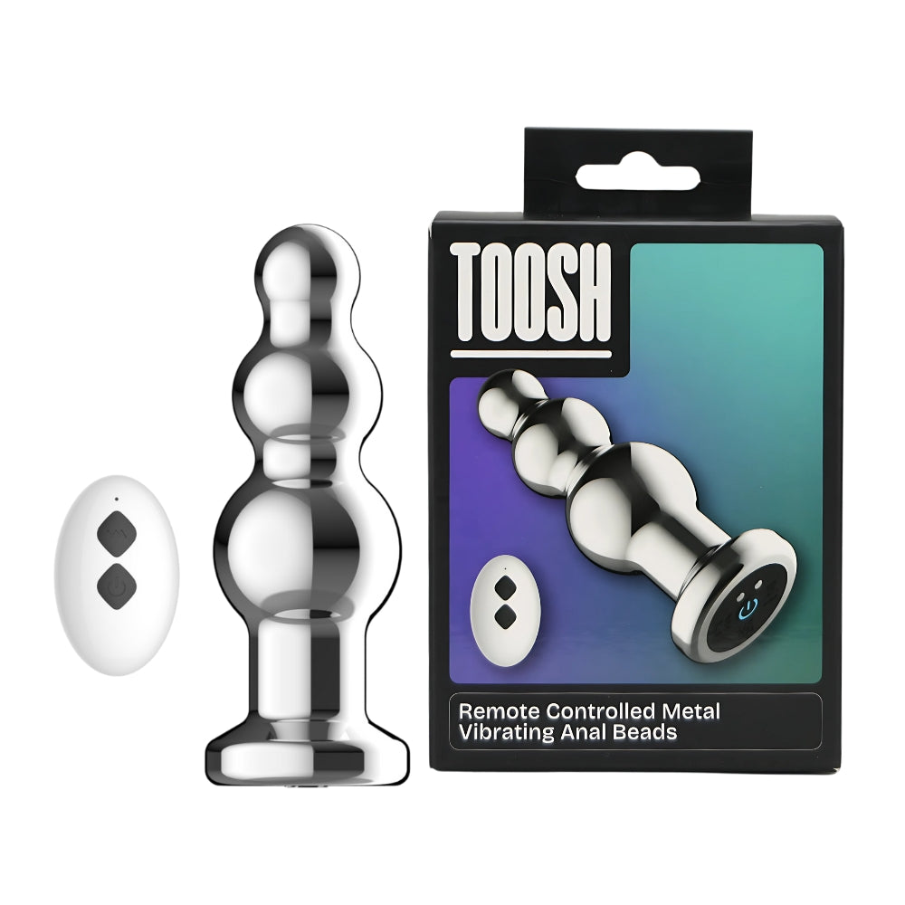 Toosh ferngesteuerte vibrierende Analkugeln aus Metall