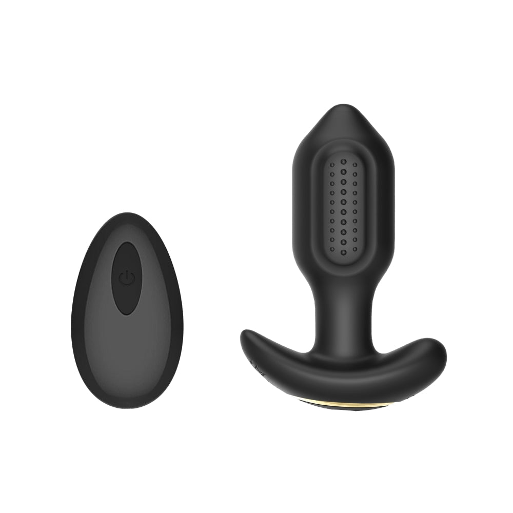 Toosh ferngesteuerter vibrierender Analplug aus Silikon – N12803