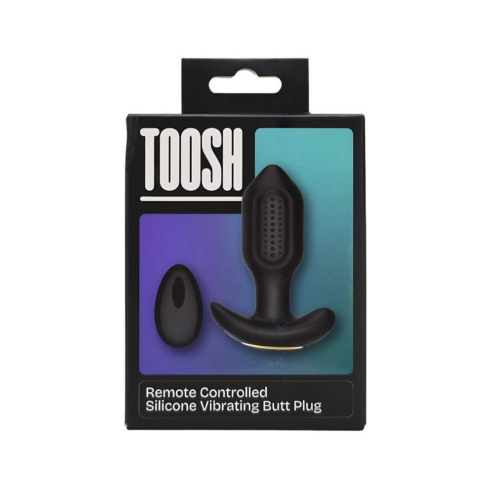 Toosh ferngesteuerter vibrierender Analplug aus Silikon – N12803