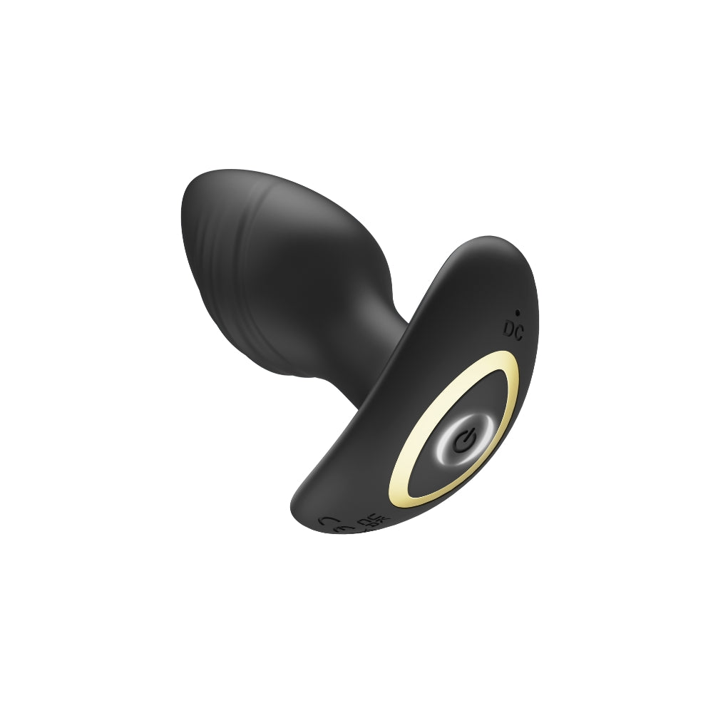 Toosh ferngesteuerter, rotierender und vibrierender Analplug aus Silikon