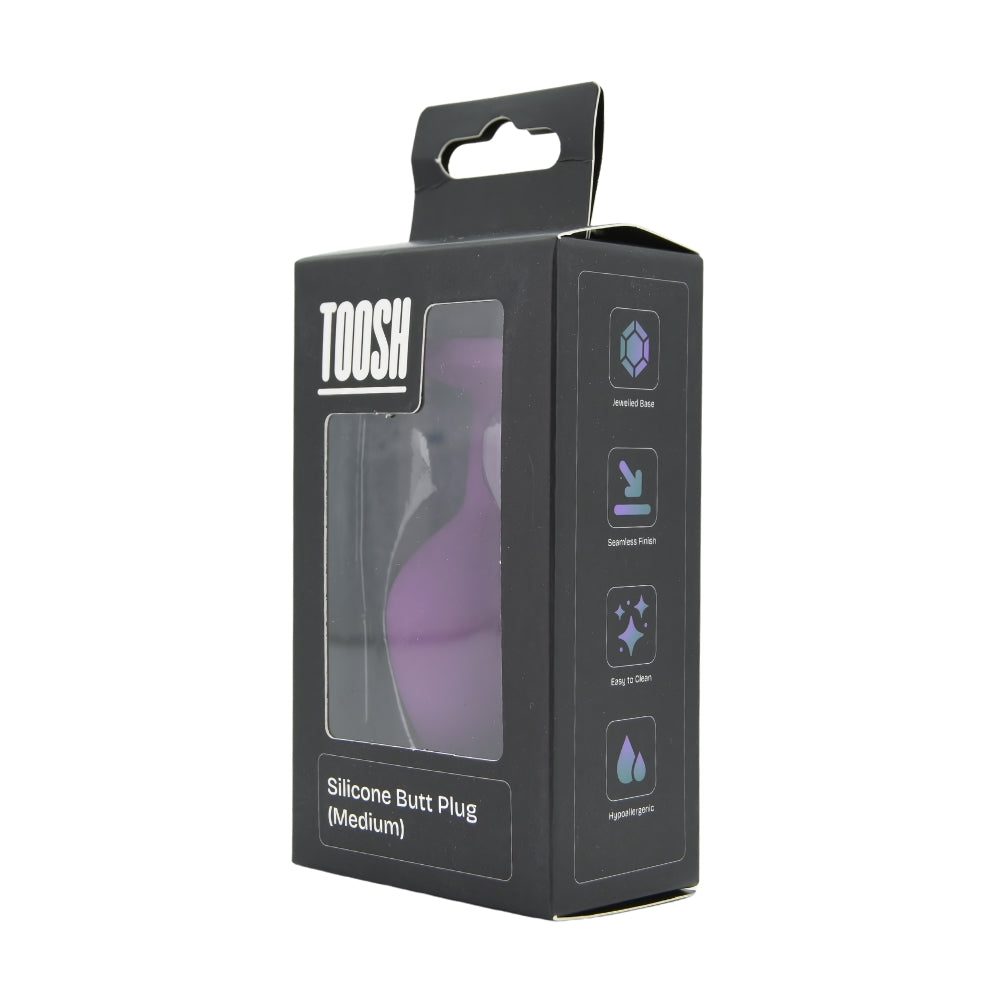 Toosh – Silikon-Analplug, lila, mittelgroß
