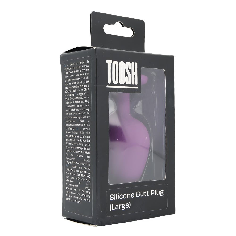 Toosh – Silikon-Analplug, lila, groß