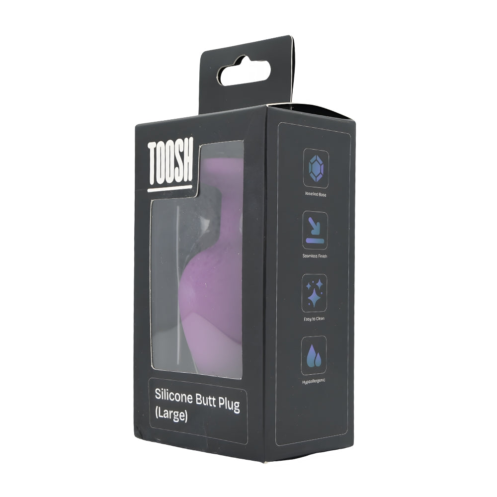 Toosh – Silikon-Analplug, lila, groß