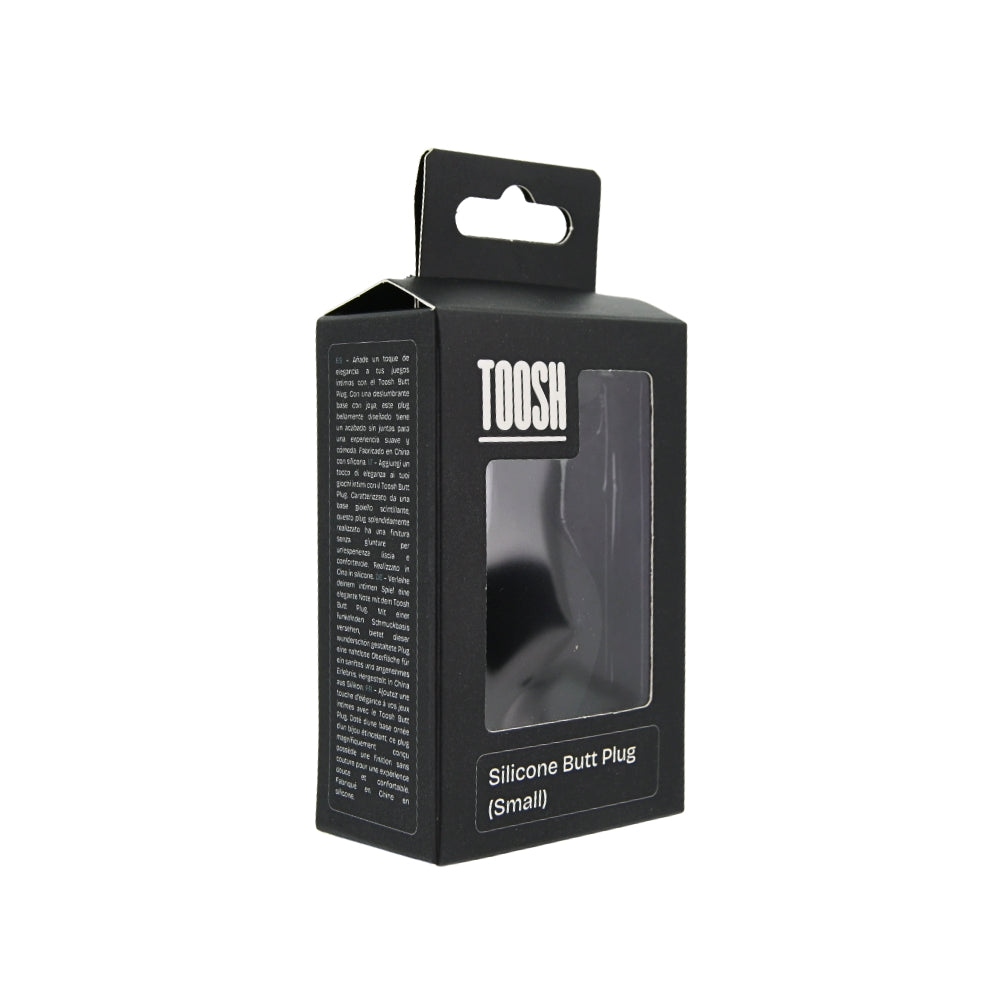 Toosh – Silikon-Analplug, schwarz, klein