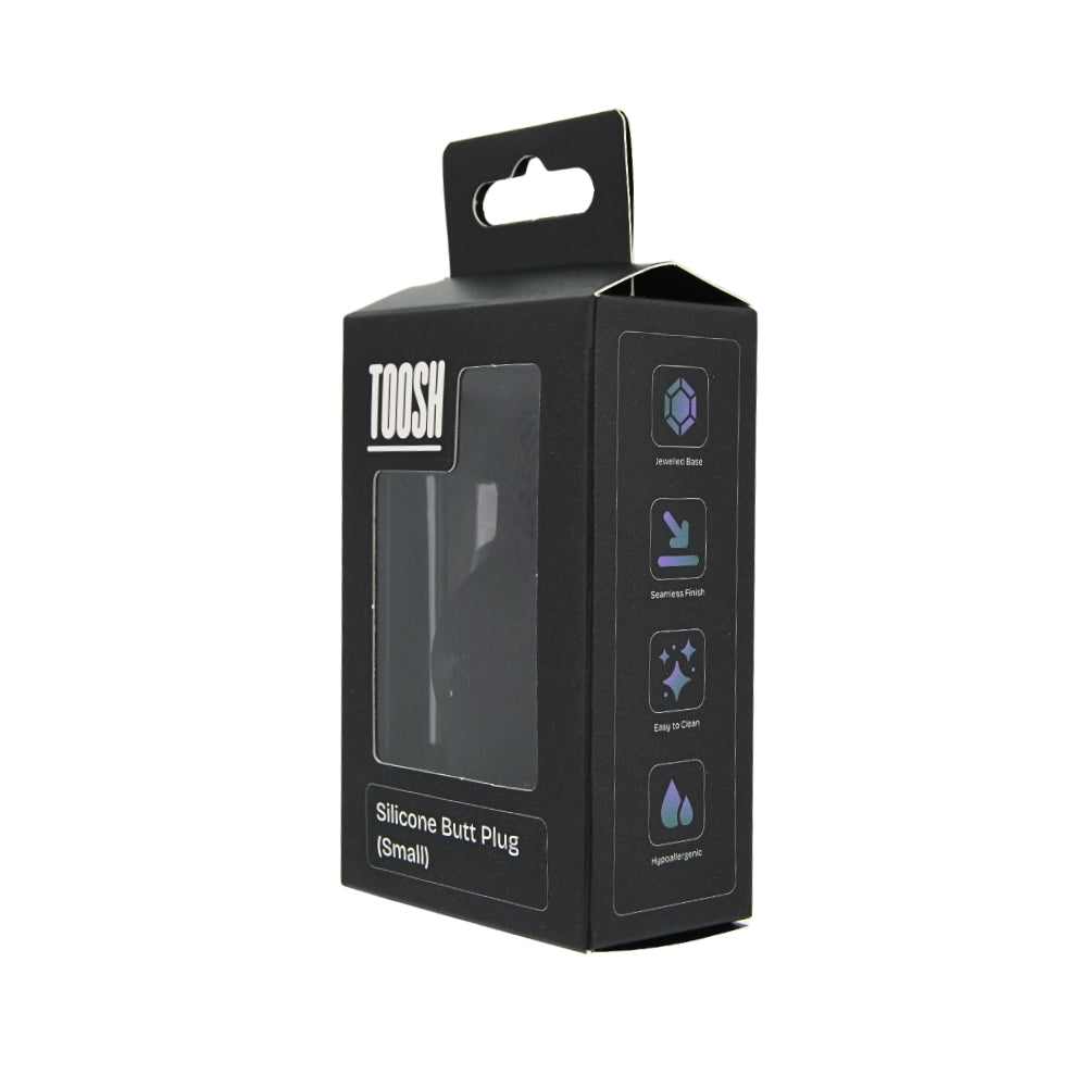 Toosh – Silikon-Analplug, schwarz, klein