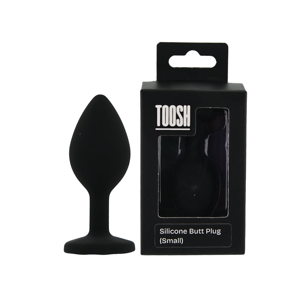 Toosh – Silikon-Analplug, schwarz, klein