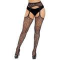 Lace by LJ – Strumpfhalter-Strumpfhose mit Strasssteinen in großen Größen