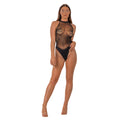 Lace by LJ – Blickdichter Body, schwarz