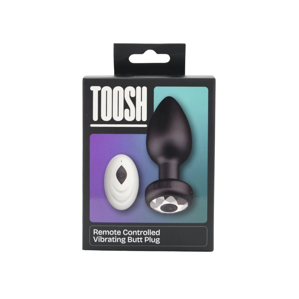 Toosh ferngesteuerter vibrierender Analplug aus Silikon – N12941