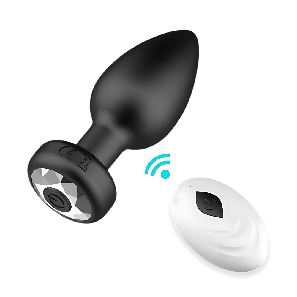 Toosh ferngesteuerter vibrierender Analplug aus Silikon – N12941
