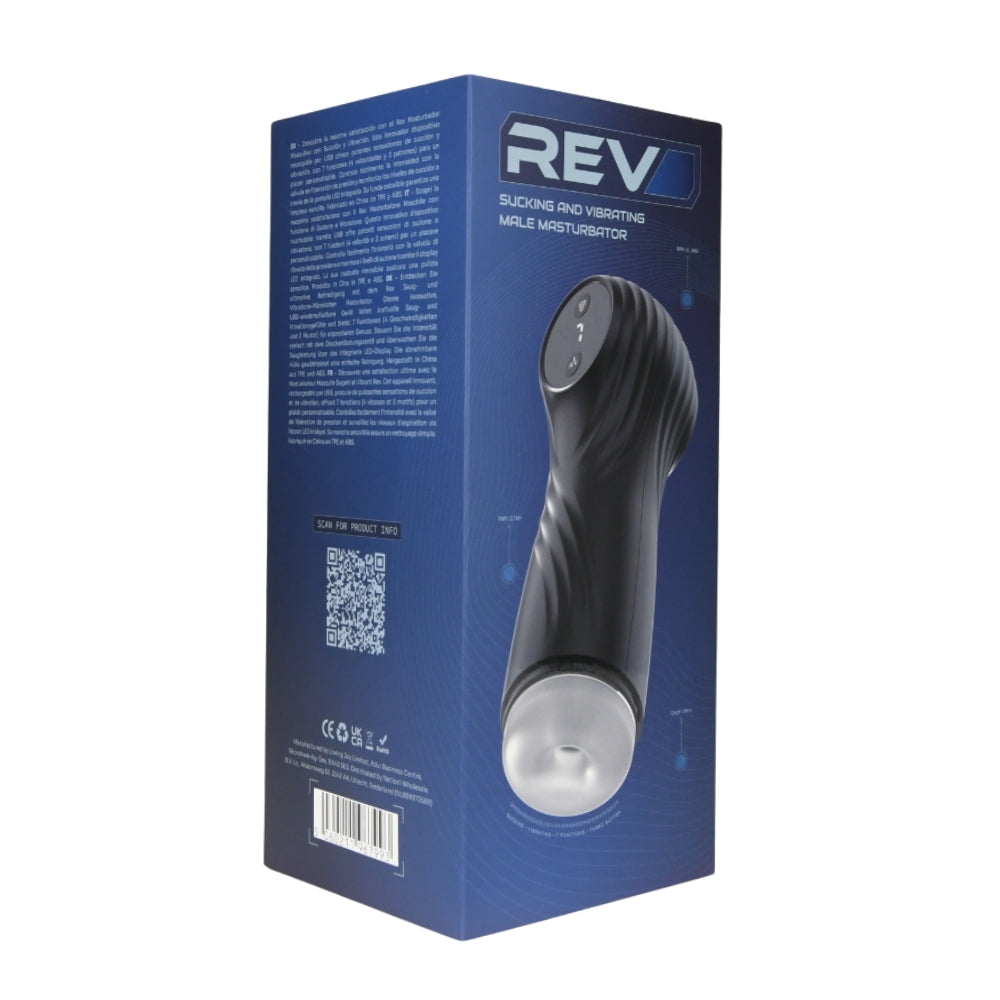 Rev – Saugender und vibrierender Masturbator für Männer