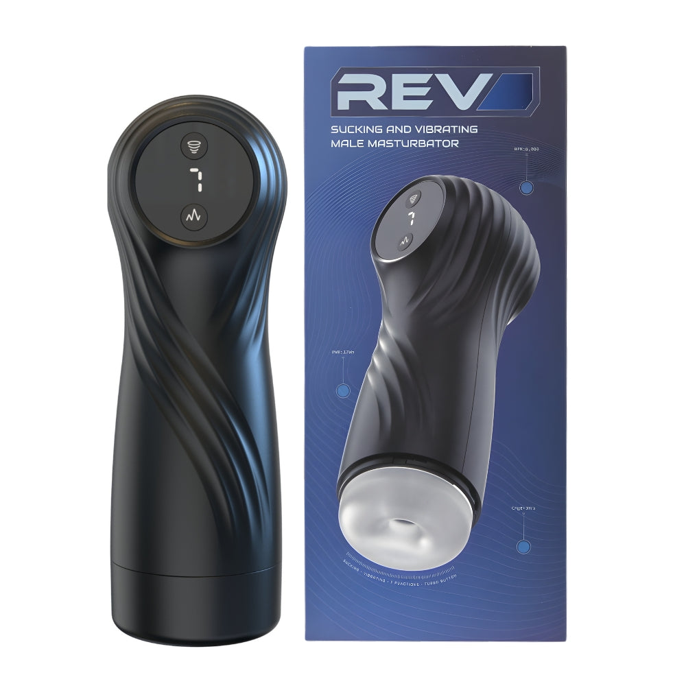 Rev – Saugender und vibrierender Masturbator für Männer