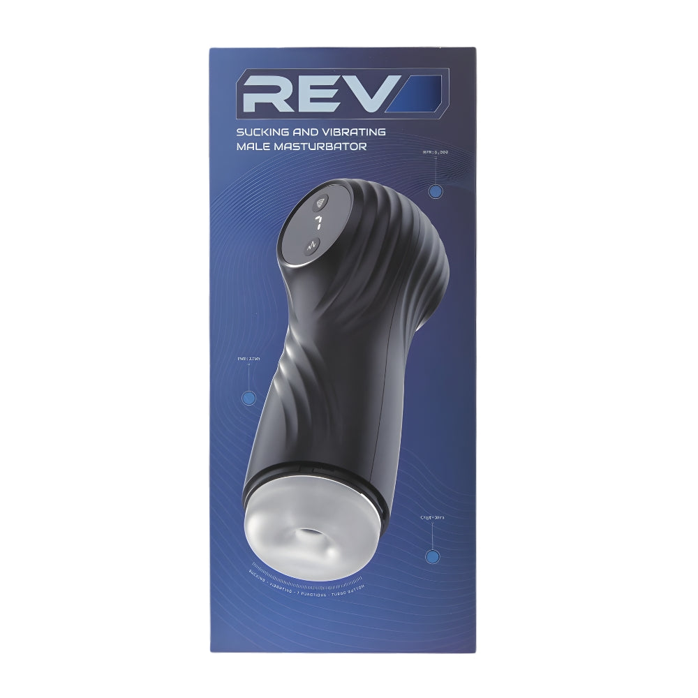 Rev – Saugender und vibrierender Masturbator für Männer