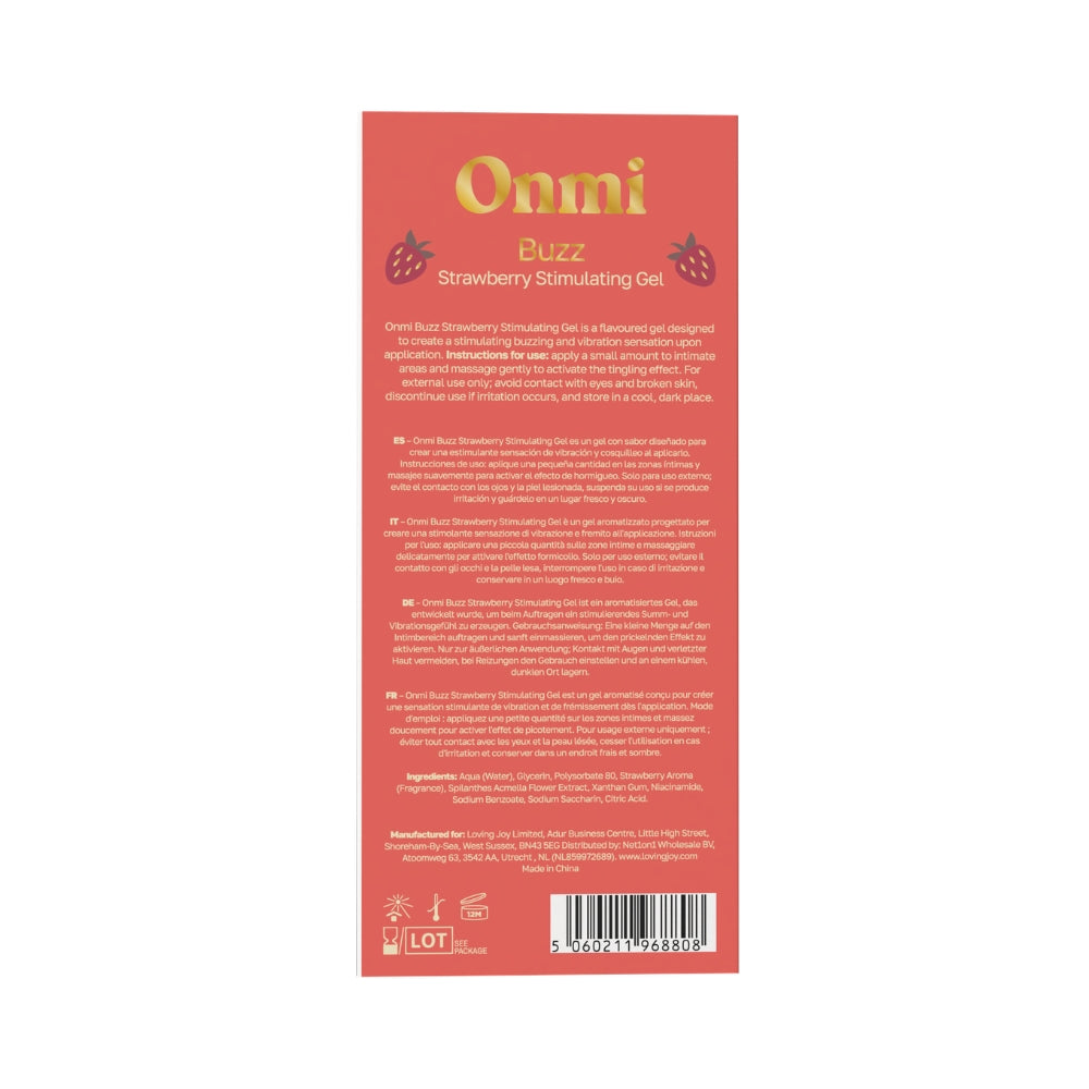 Onmi Buzz stimulierendes Gel mit Erdbeerduft