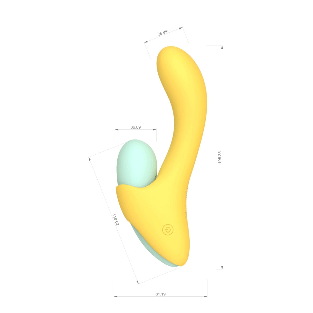 Mina Bloom 2-in-1-Rabbit-Vibrator mit abnehmbarem Vibrationsei