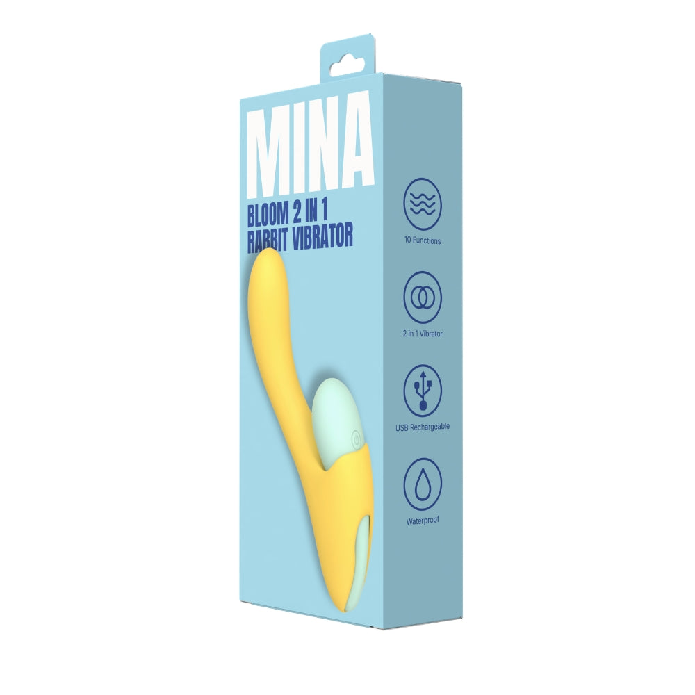 Mina Bloom 2-in-1-Rabbit-Vibrator mit abnehmbarem Vibrationsei