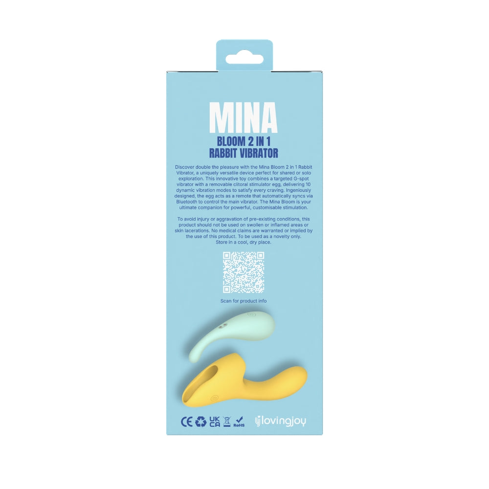 Mina Bloom 2-in-1-Rabbit-Vibrator mit abnehmbarem Vibrationsei