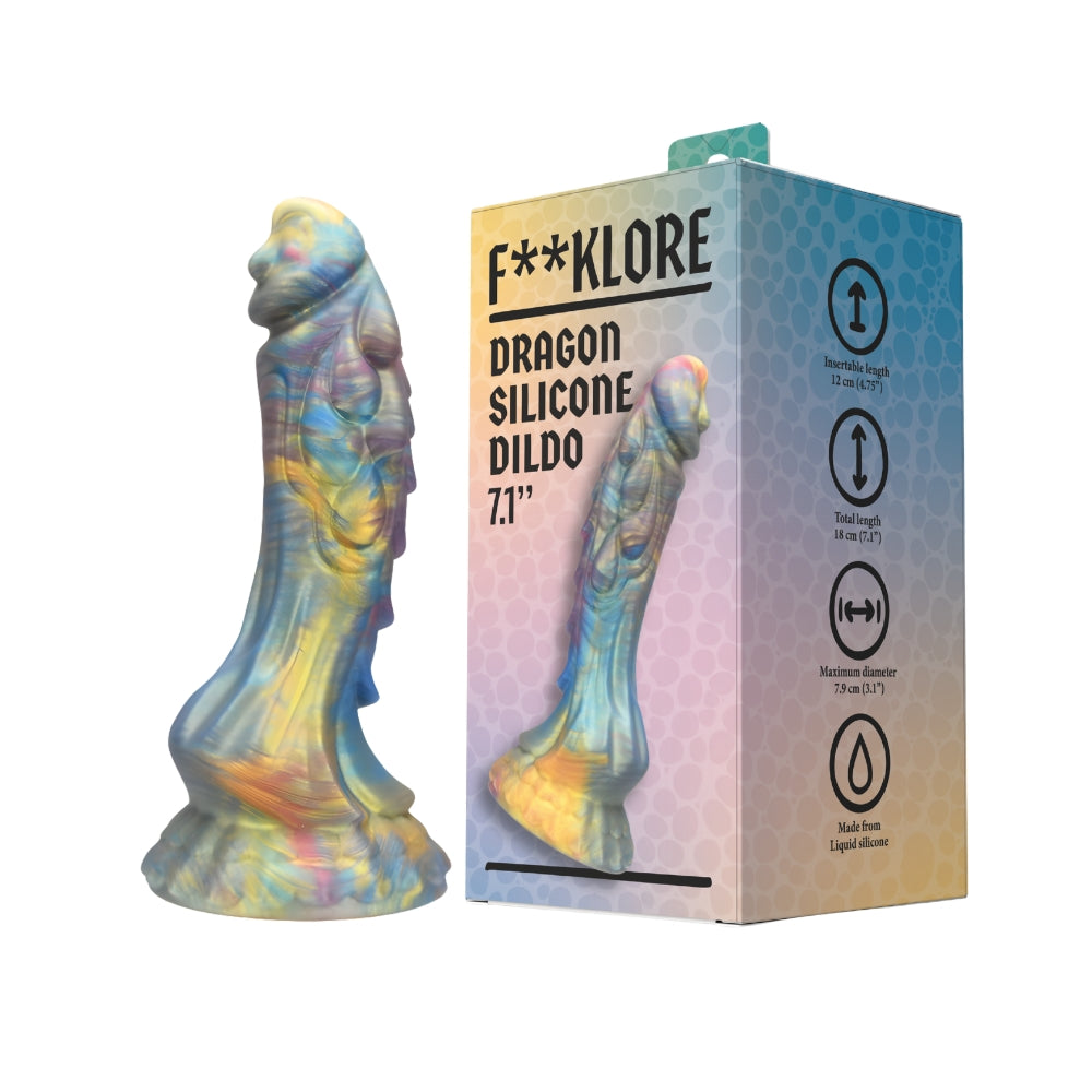 F**kLore Dragon Silikondildo mit Drachenstruktur