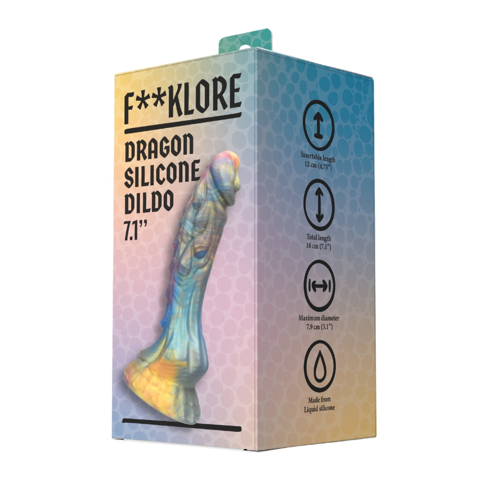 F**kLore Dragon Silikondildo mit Drachenstruktur