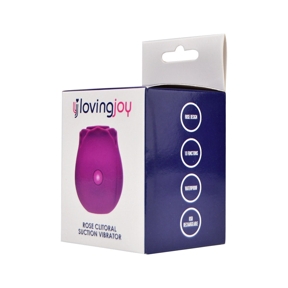 Loving Joy – Rosenförmiger Klitoris-Saugvibrator, lila
