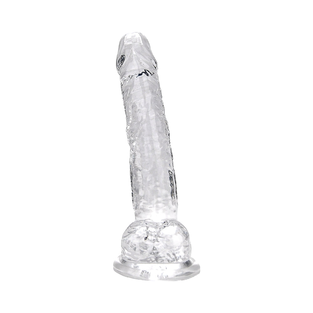 Loving Joy 19-cm-Dildo mit Hoden, transparent
