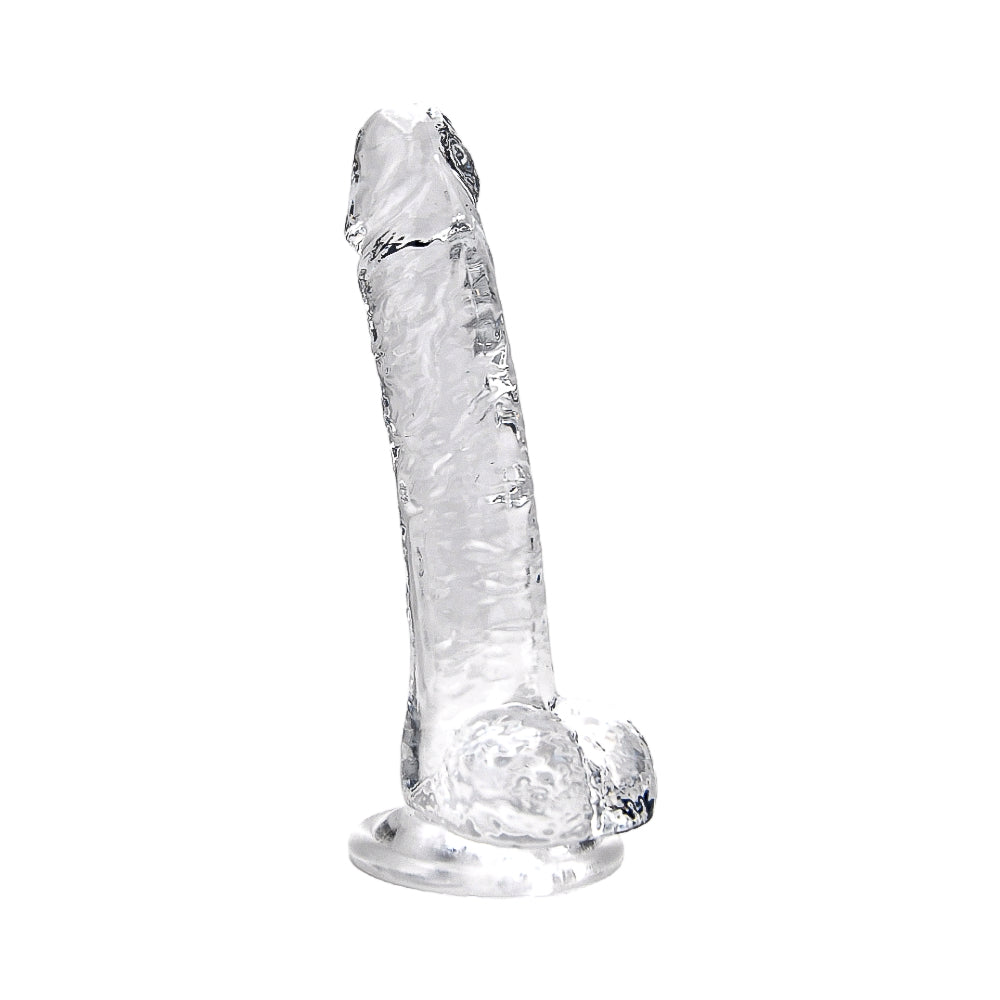 Loving Joy 19-cm-Dildo mit Hoden, transparent
