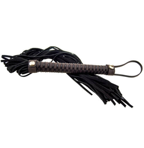 BOUND – Riemenpeitsche aus Nubukleder
